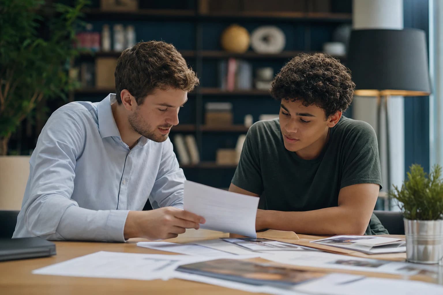 Young Edushaper graduate mentor coaching a student on university applications
